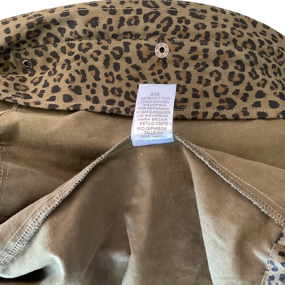 NWT KORI AMERICA JACKET SMALL Animal Print zip/snap/drawstring/pockets WASHABLE - Picture 6 of 13